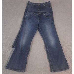 LOT OF 2 Silver Jeans Co.‎ Jeans Womens 18W Dark Blue Suki Bootcut Stretch Denim
